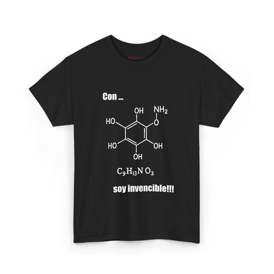 Polera Unisex con diseño de fórmula química de la adrenalina