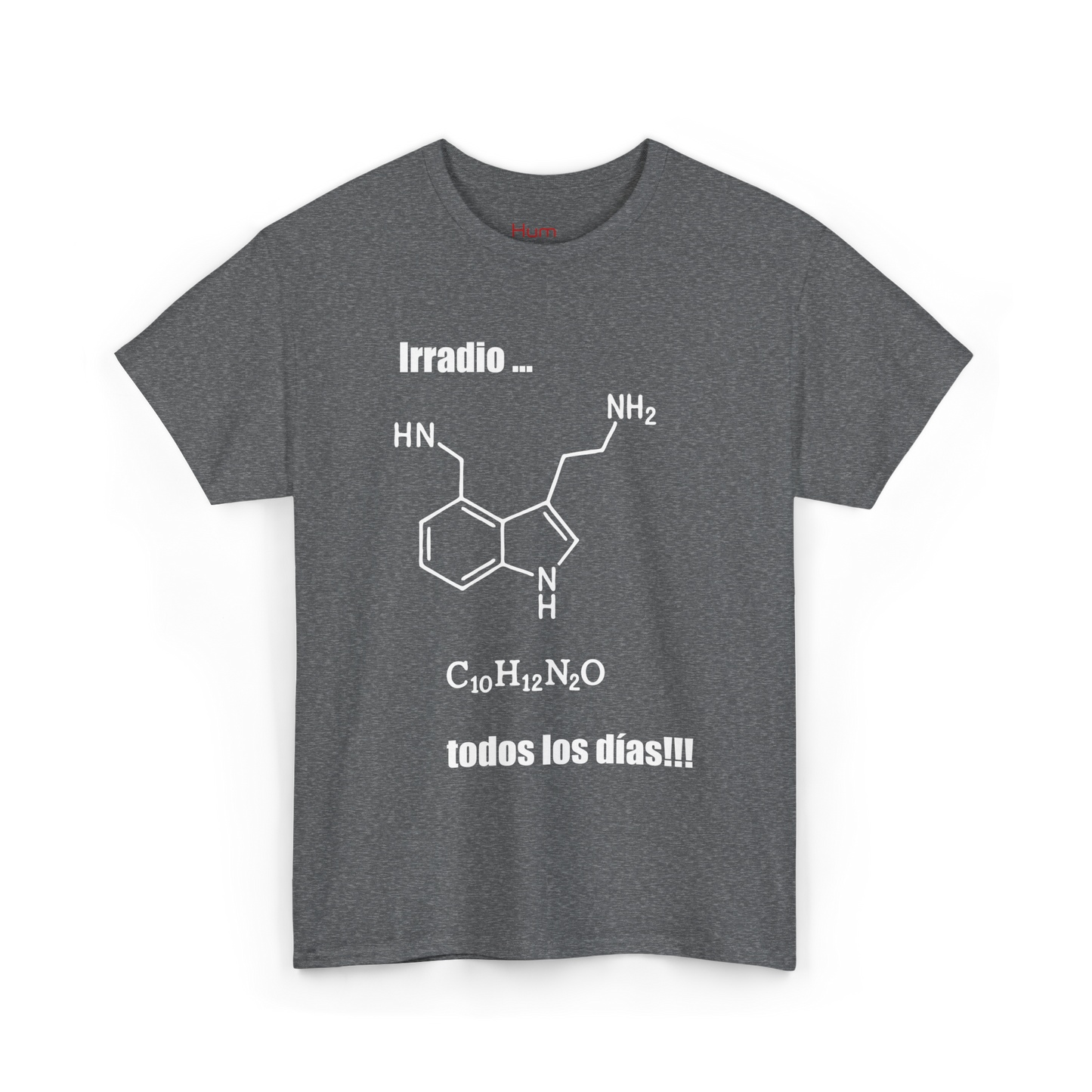 Polera Unisex con diseño de fórmula química de la serotonina