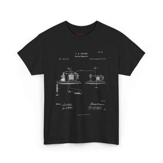Polera Unisex con diseño de Patente de Relay Magnético