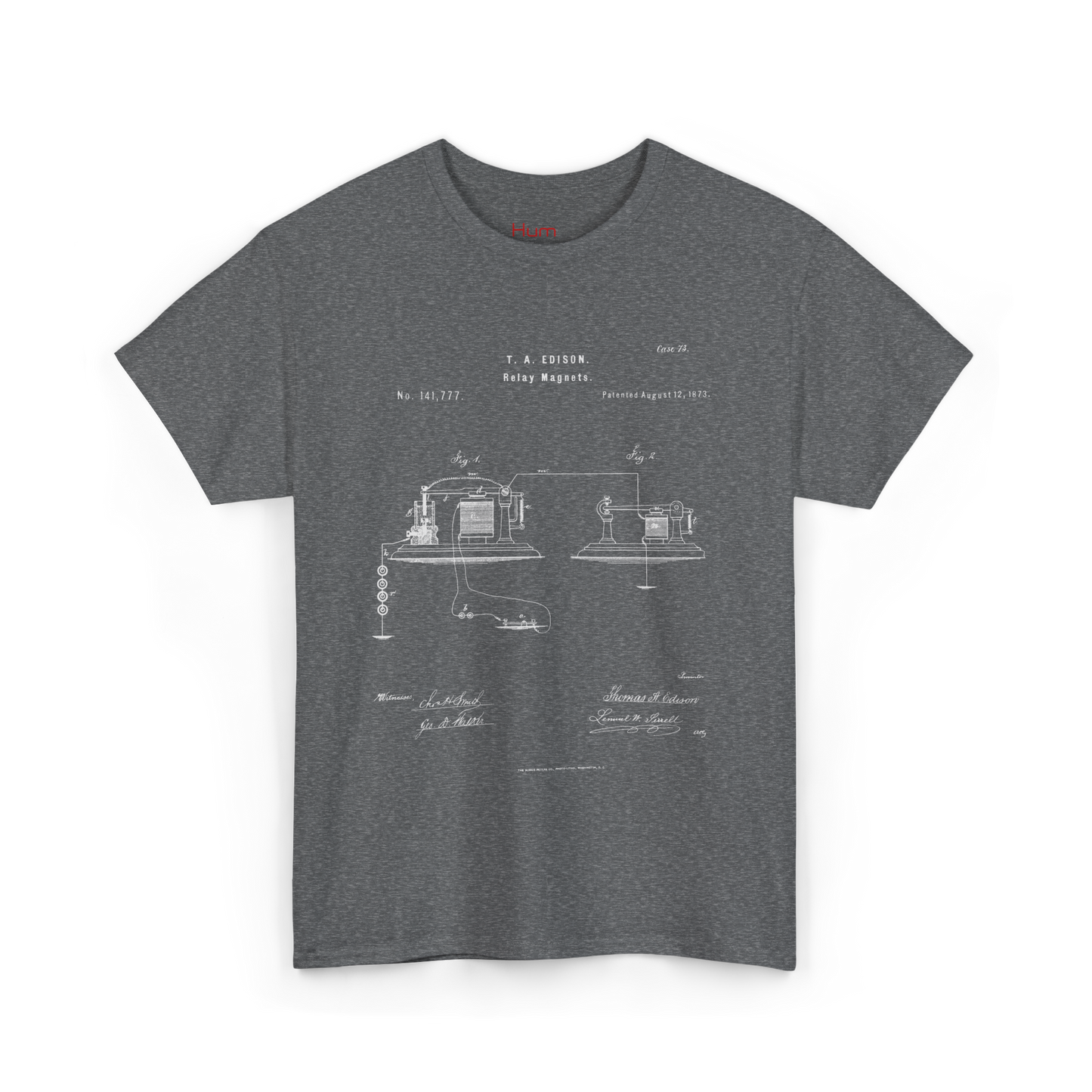 Polera Unisex con diseño de Patente de Relay Magnético