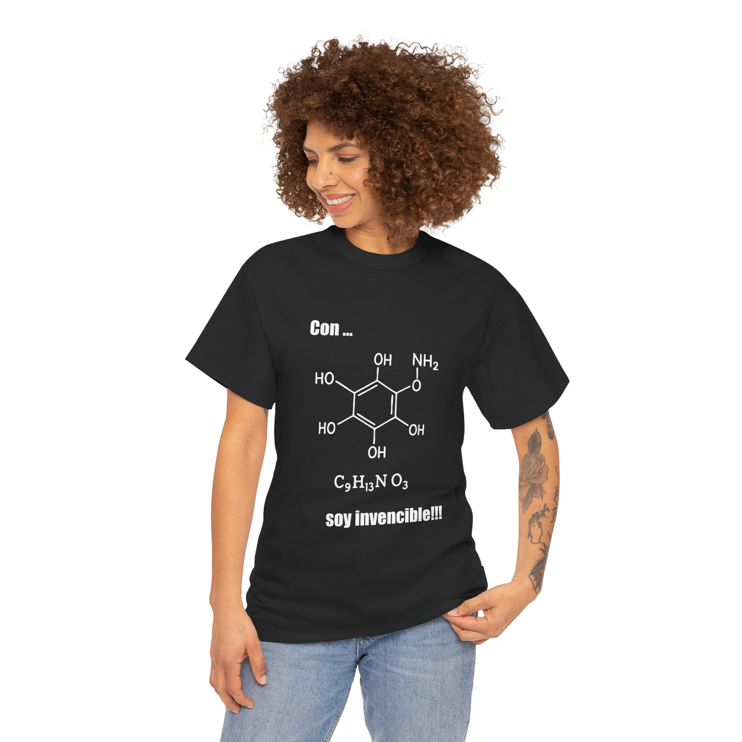 Polera Unisex con diseño de fórmula química de la adrenalina