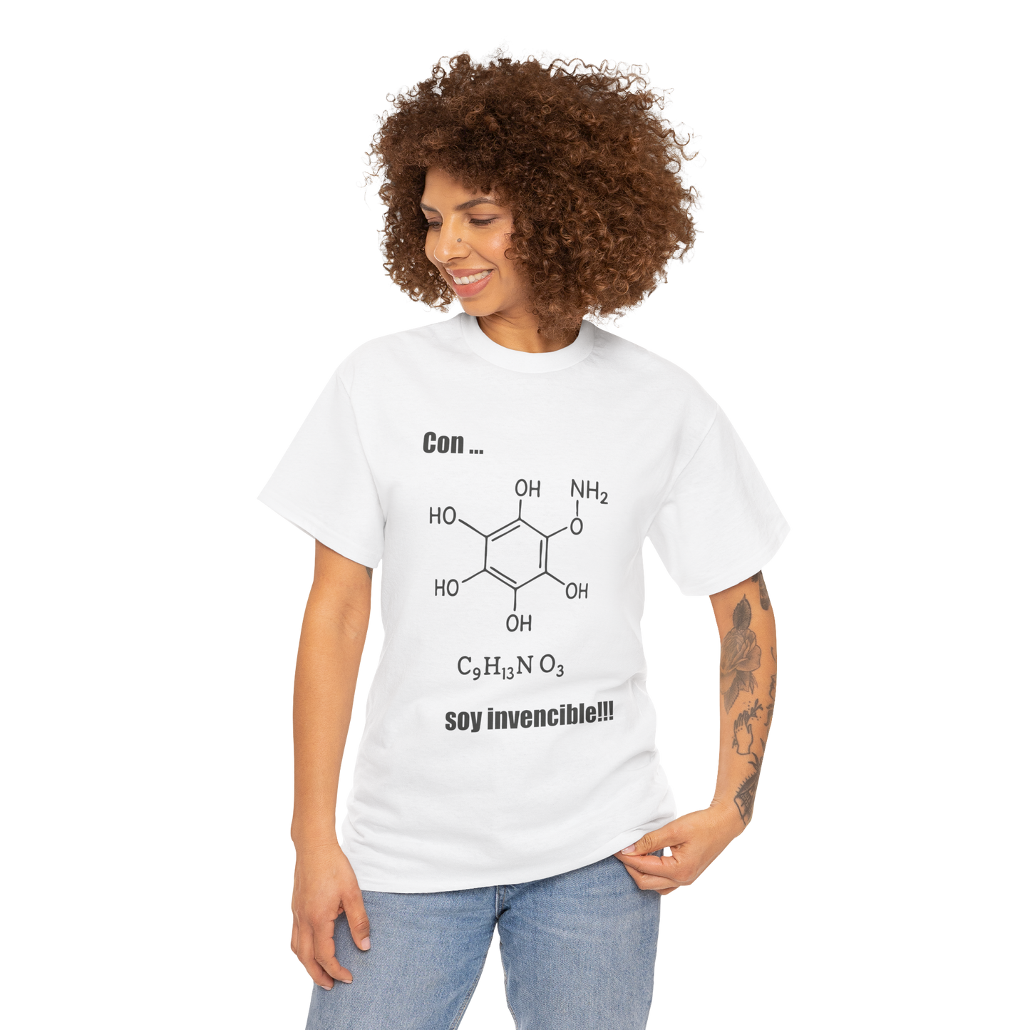 Polera Unisex con diseño de fórmula química de la adrenalina