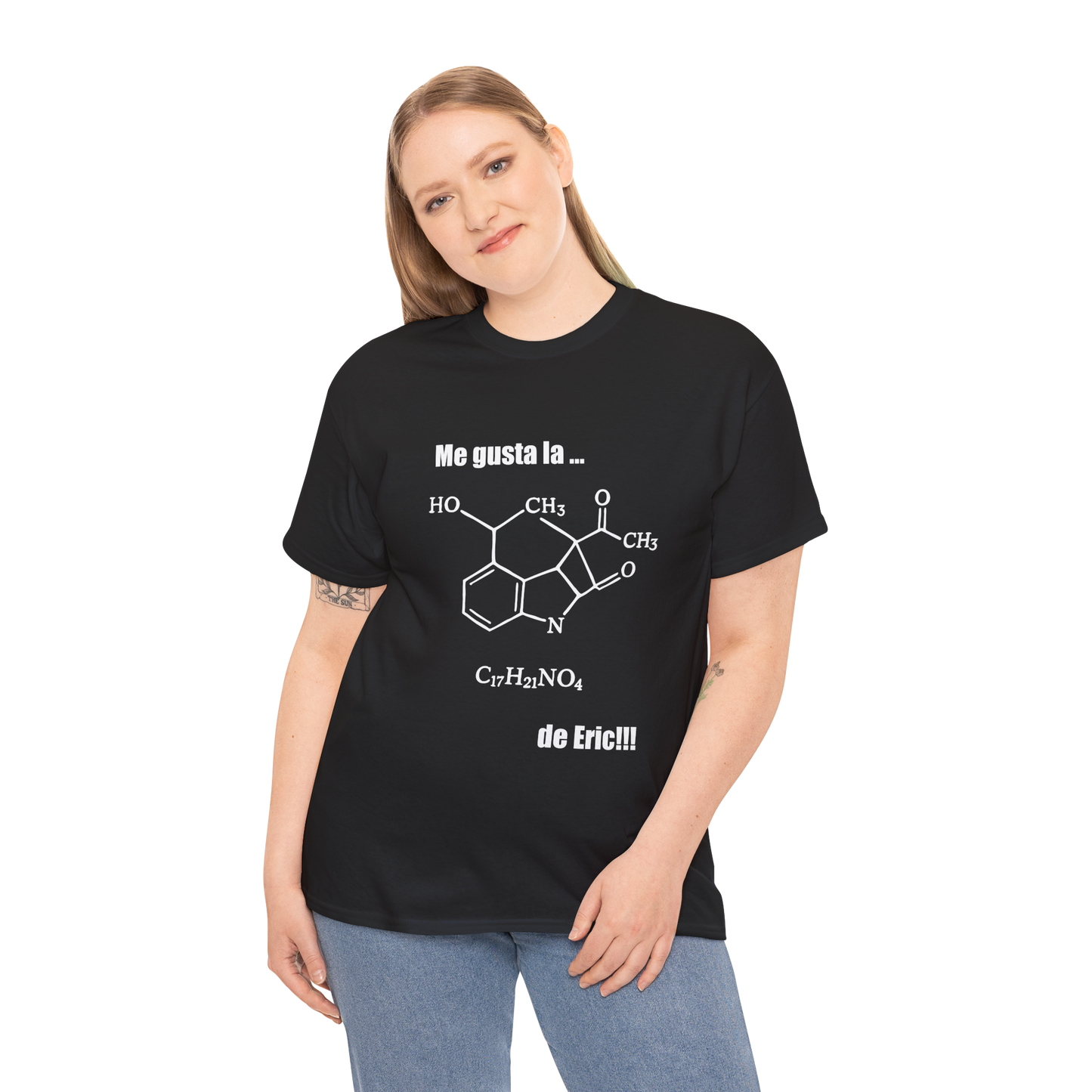 Polera Unisex con diseño de fórmula química de la coca