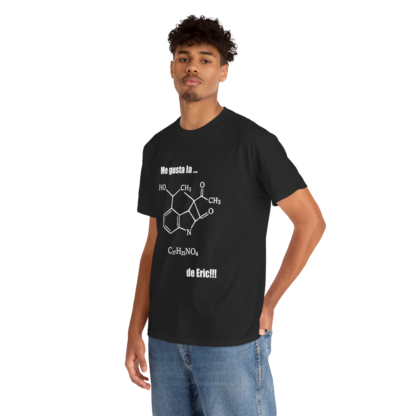 Polera Unisex con diseño de fórmula química de la coca