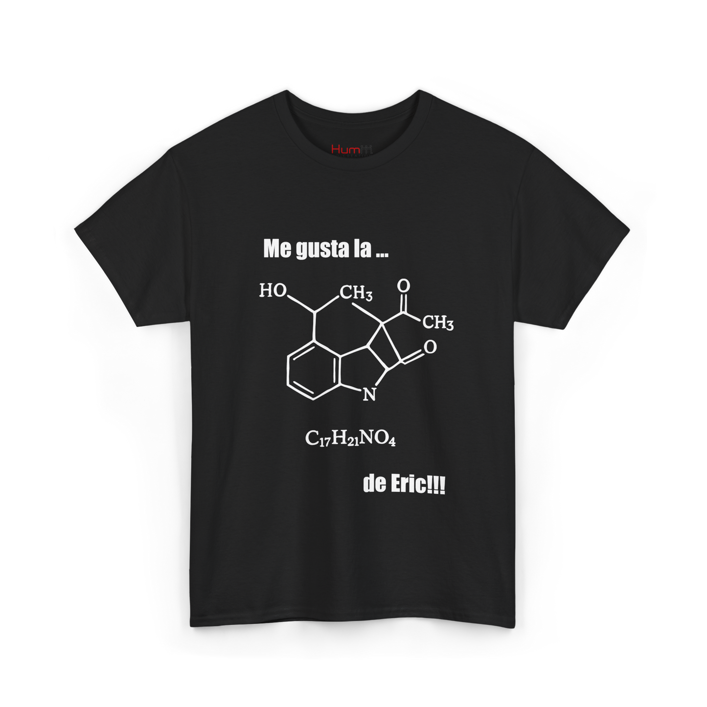 Polera Unisex con diseño de fórmula química de la coca