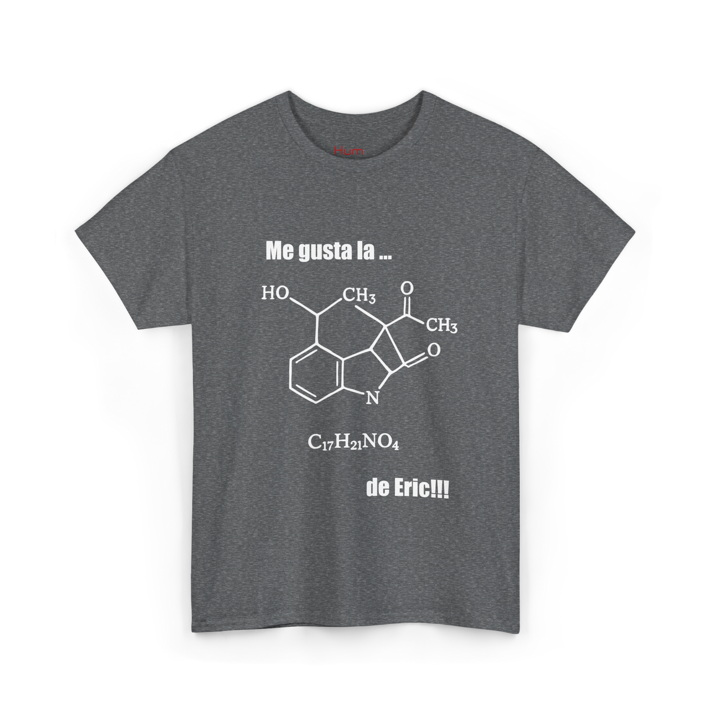 Polera Unisex con diseño de fórmula química de la coca