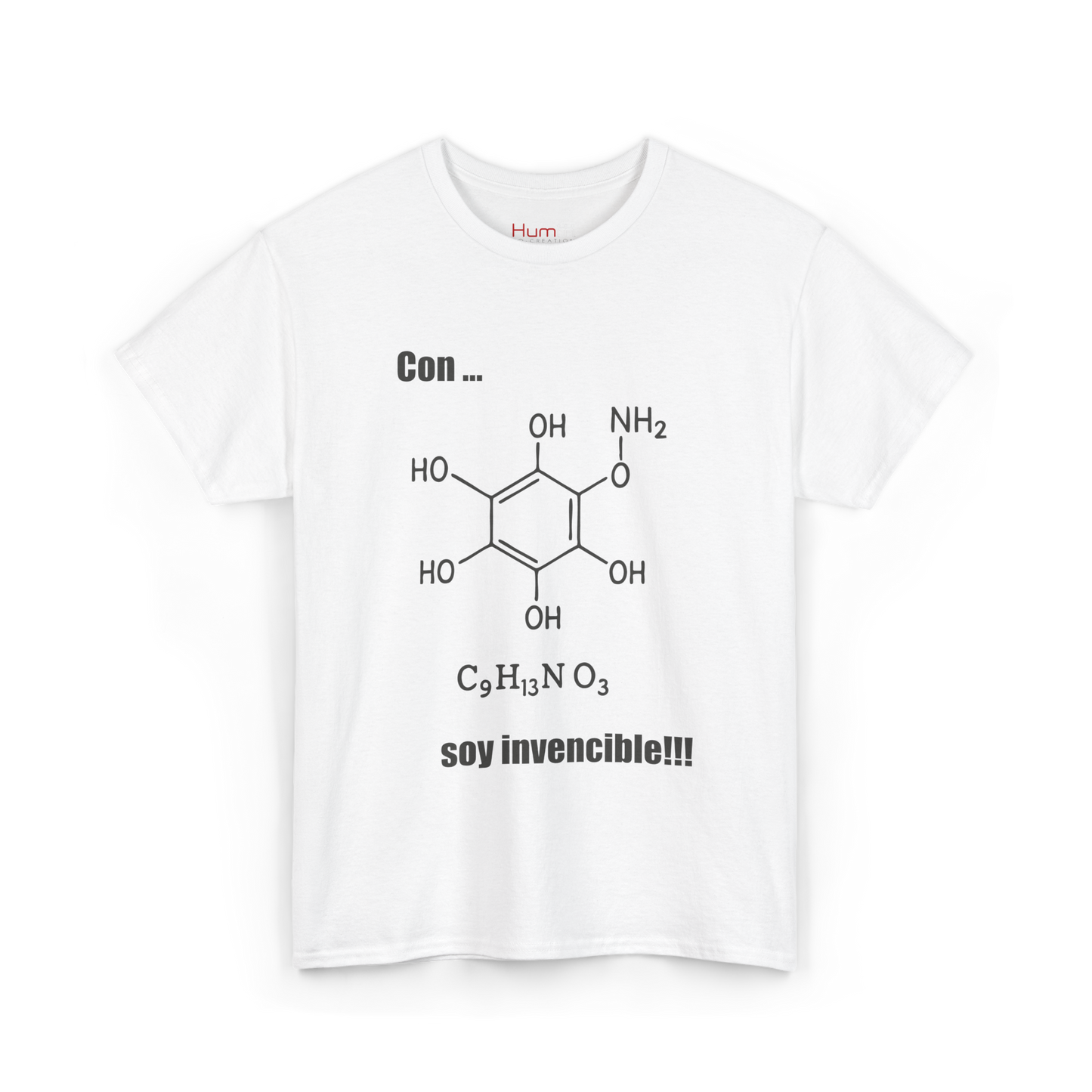 Polera Unisex con diseño de fórmula química de la adrenalina