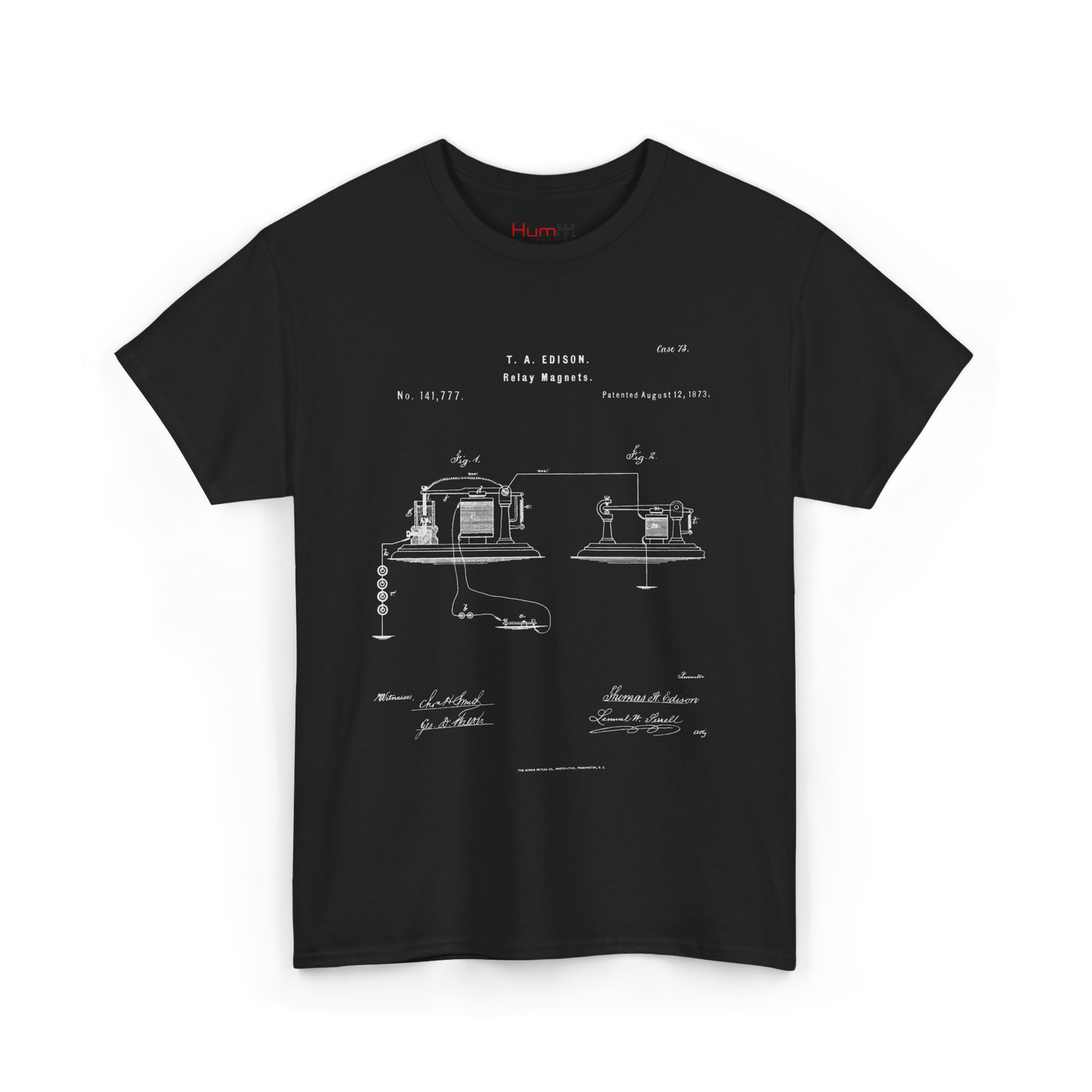 Polera Unisex con diseño de Patente de Relay Magnético