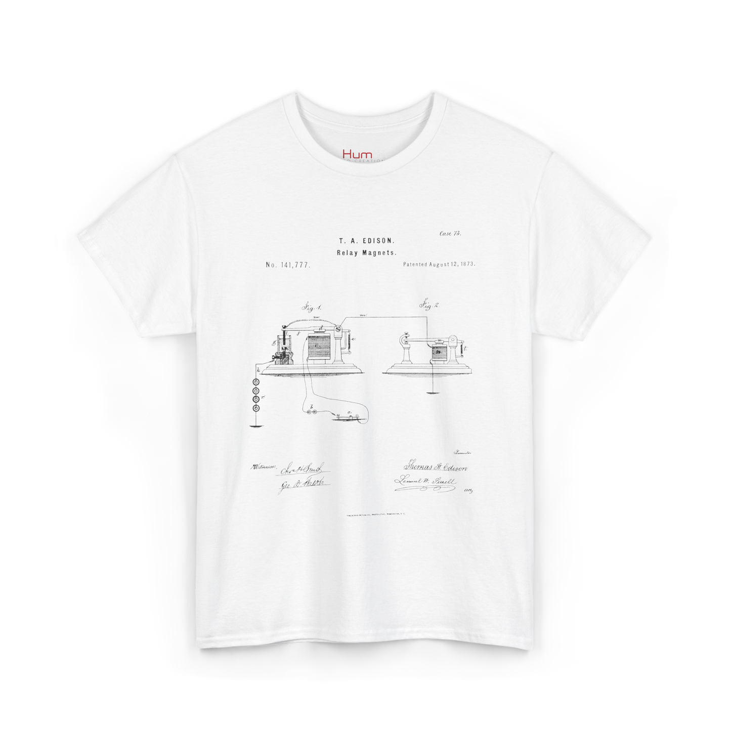 Polera Unisex con diseño de Patente de Relay Magnético