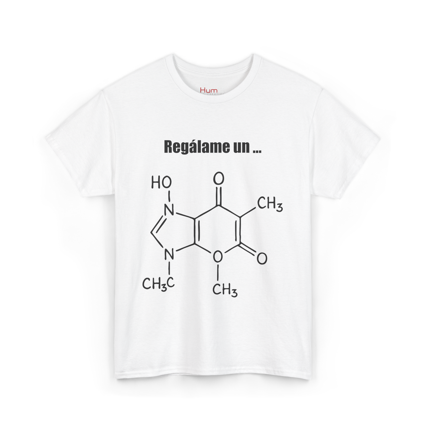 Polera Unisex con diseño de fórmula química del chocolate