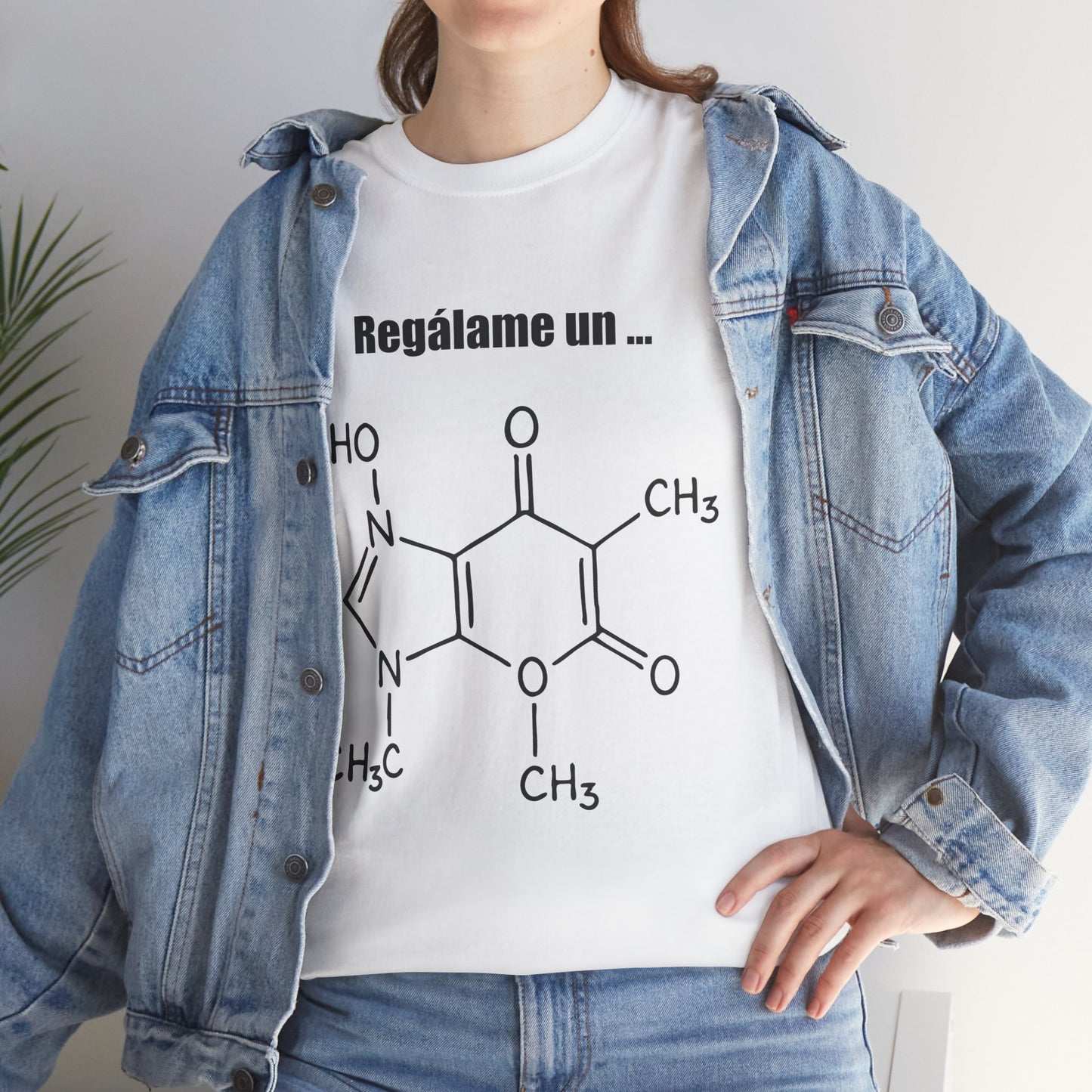 Polera Unisex con diseño de fórmula química del chocolate