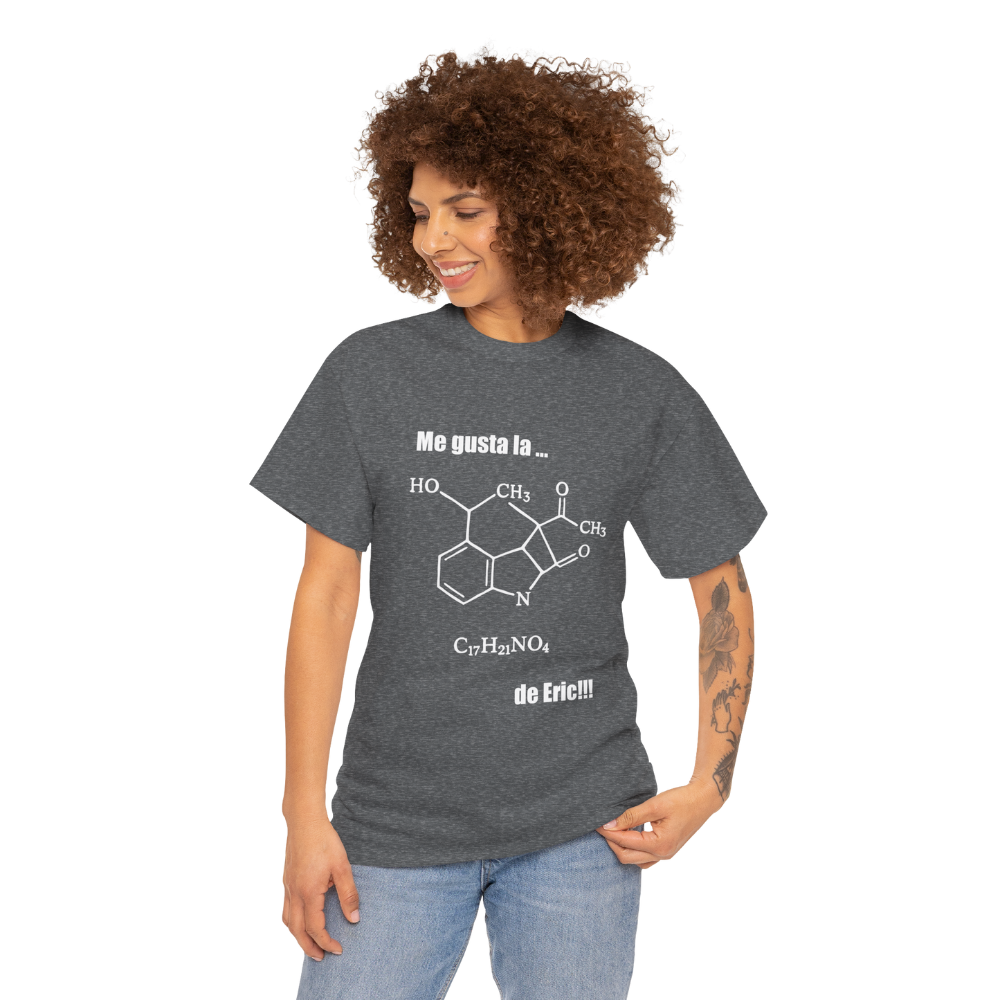 Polera Unisex con diseño de fórmula química de la coca