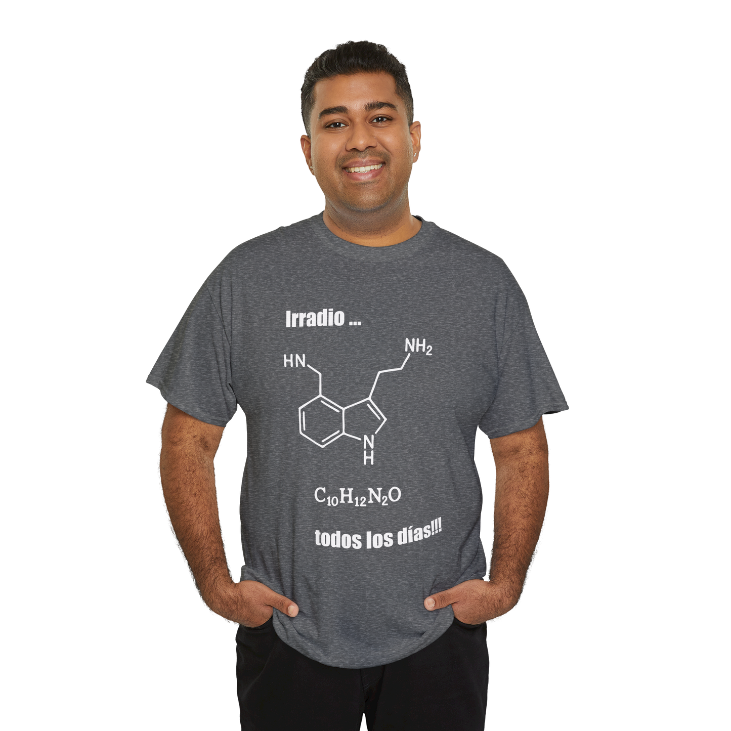 Polera Unisex con diseño de fórmula química de la serotonina