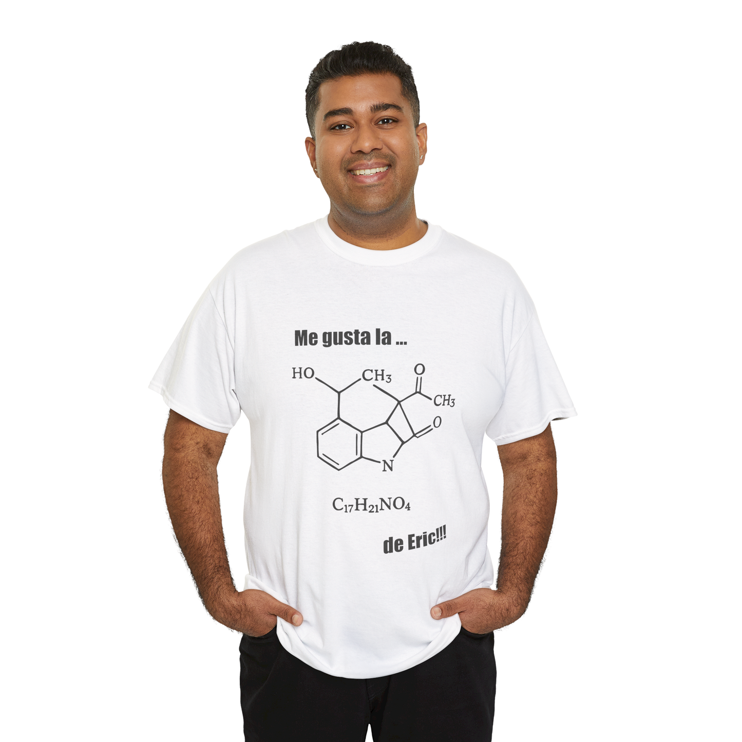 Polera Unisex con diseño de fórmula química de la coca